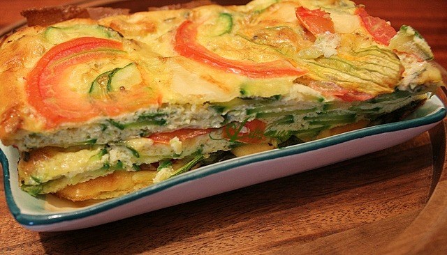 Frittata di zucchine al forno